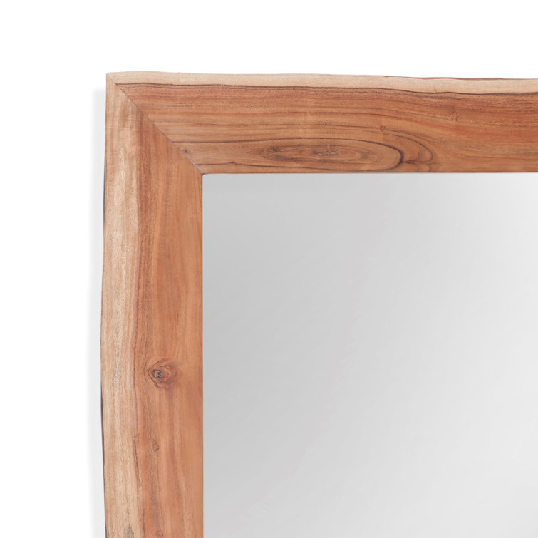 Loon Peak® Ibala Solid Wood Rectangle Wall Mirror | Wayfair